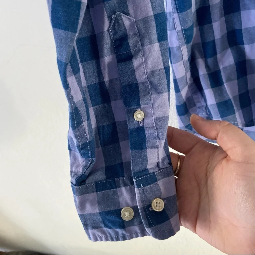 Sonoma Plaid Button Down Shirt Mens Large Classic Long Sleeve Casual Academia - Picture 7 of 12